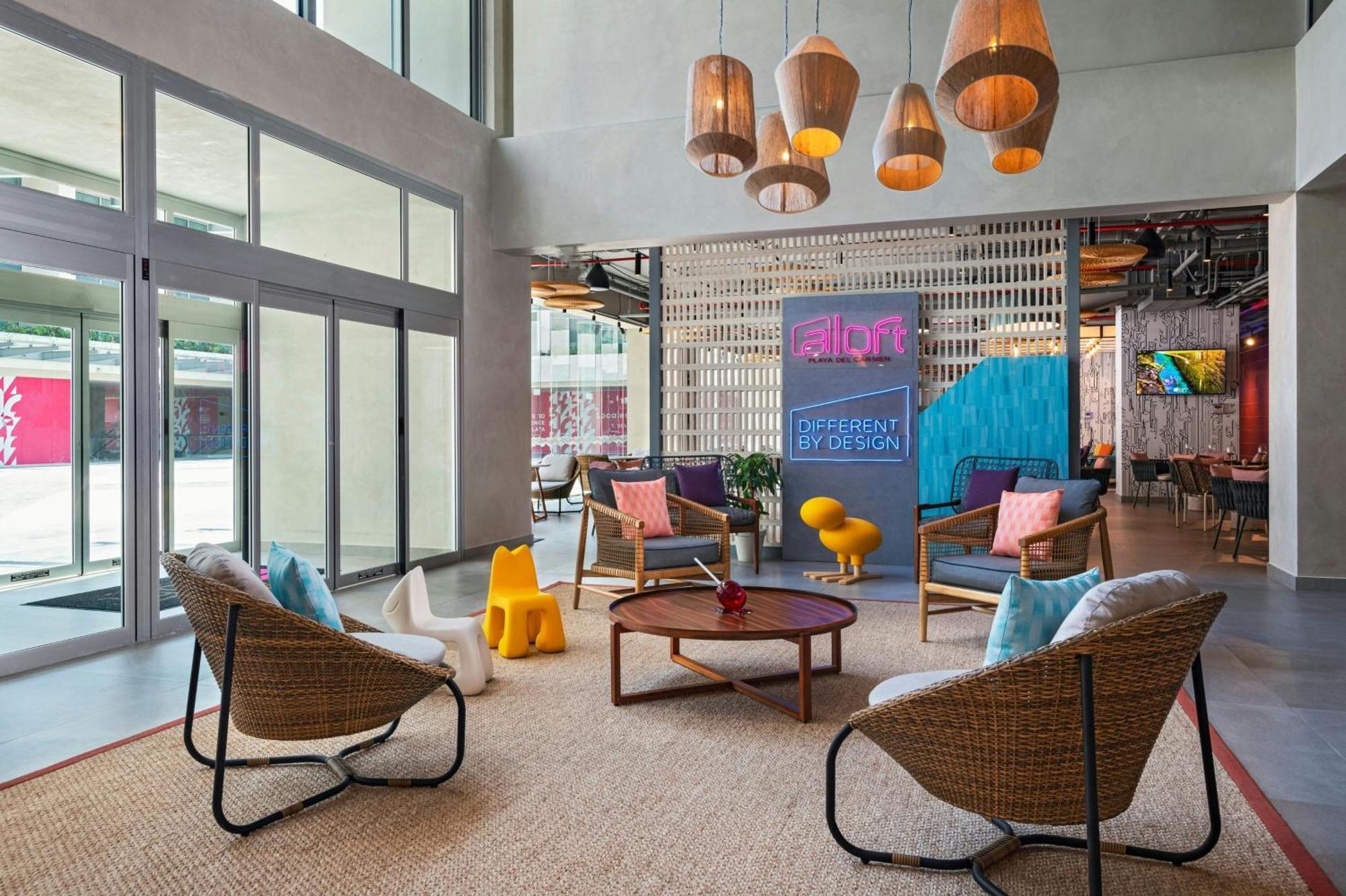 מלון Aloft פלאייה דל כרמן מראה חיצוני תמונה The lobby of the hotel